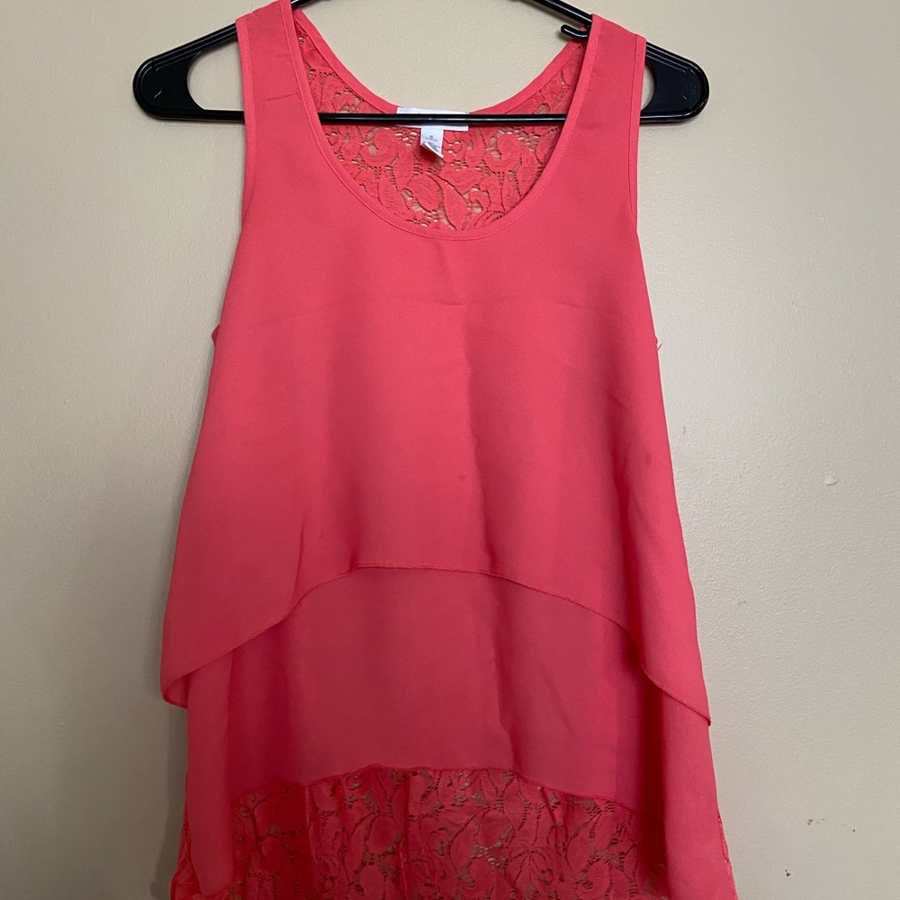 salmon wallflower tank